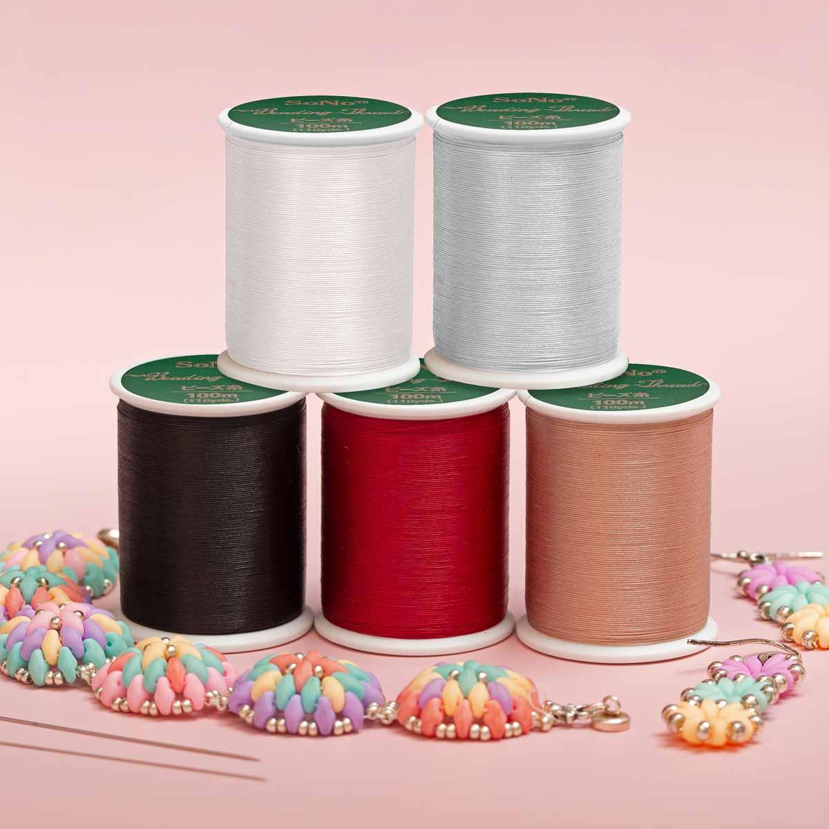 sono thread 330dtex = b black 100 meter -BeadSmith.com